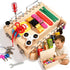 INIFEIDALA Montessori Wooden Busy Board - Fine Motor Skills Toys for 2-5