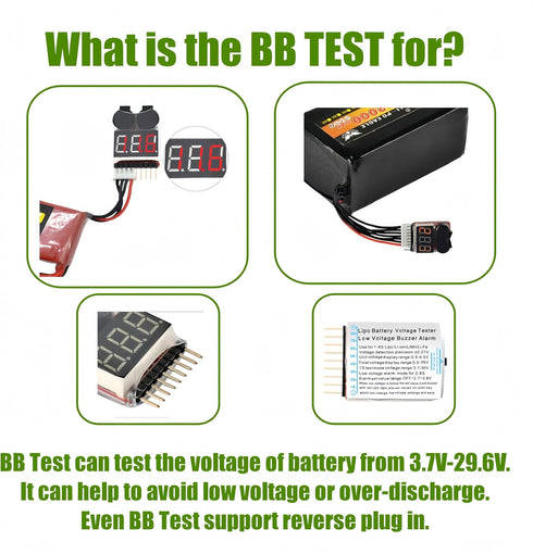25C 250mAh 7.4V Lithium Battery for Orlandoo Hunter 1:35 RC Truck Jeep Toy with JST Plug & 2S USB Charging Cable