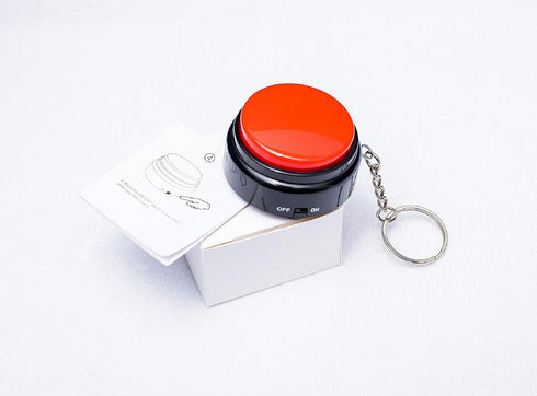 Recordable Talking Button with Keychain, 30s Voice Recording Time for Your Own Words