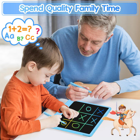 LCD Writing Tablet for Kids 12 Inch, Erasable Doodle Board for Boys Girls, Travel Essentials, Christmas Gift