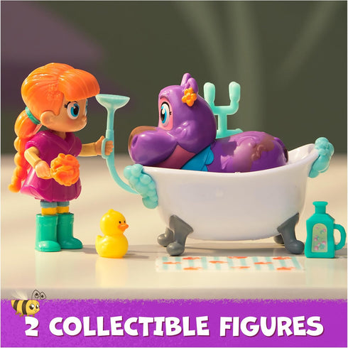Juno’s Bubble Bath Pack with Color Changing Juno Action Figure & Doctor Kit Accessories, Kids Toys for Ages 3+