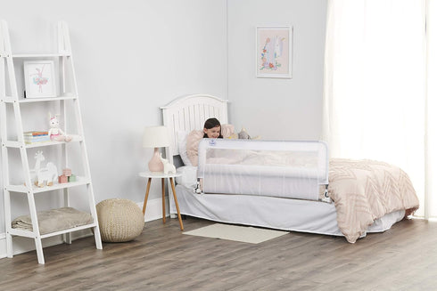 Regalo Hideaway Bed Rail Guard - 54-Inch Extra Long with Reinforced Anchor Safety