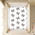 CZXW 52" 28" Cow Print Bows Crib Sheets Fitted x Natural Cotton Soft & Breathable for Baby Crib Mattress