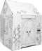 Easy Playhouse Barn - Kids Art & Craft for Indoor & Outdoor Fun, Decorate & Personalize Cardboard Fort, 32" X 26.5" X