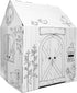 Easy Playhouse Barn - Kids Art & Craft for Indoor & Outdoor Fun, Decorate & Personalize Cardboard Fort, 32" X 26.5" X