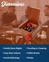 WE Games Classic Metal Jacks Set – Nostalgic Floor Game with 2 Red Balls in Keepsake Wooden Box