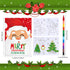 24 24 Set Funrous Pcs Bulk Christmas Coloring Books with Stackable Crayons Christmas Mini Coloring Books for Xmas