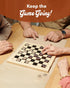 WE Games Wooden Checkers Pieces Only (1.06 inch), 24 Brown and Natural Stained with Storage Bag