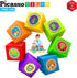 Picasso Cubes 1” Magnetic Puzzle Cubes, 108 Piece Building Block Set for Early Education STEM Learning