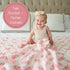 100% 47 47 Inches 2 Pack) LollyBanks Baby Blanket, Cotton Muslin Swaddle Blankets for Girls, Large x Newborn Blanket