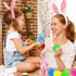 Giaueoa 12 Pack Prefilled Easter Eggs Filled with Plush Bunnies and Bears Perfect for Easter Basket Stuffers, Prefilled