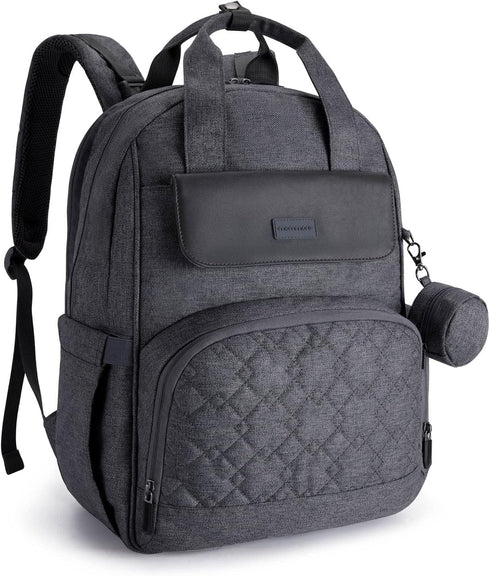 mommore Diaper Bag Backpack Large Travel Diaper Bags with Portable Changing Pad,