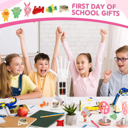 24 Set Welcome Back to School Gifts, Mini Animal Plush Toy for First Day of School, Classroom Goodie Bag Fillers