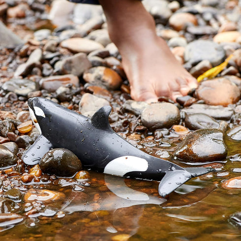 8 3+ 14807 schleich Wild Life - Killer Whale Toy - Realistic Orca Figurine - Ocean Wildlife Animal Figure