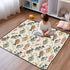 KICPOAY 50 50 Baby Play Mat Vintage Bass Fishes x Playpen Mats for Floor Play Gym Crawling Mat Non-Slip Cushioned Baby