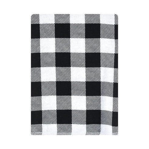 Hudson Baby Unisex Cotton Flannel Burp Cloths Bundle - One Size, Buffalo Plaid Bear Design