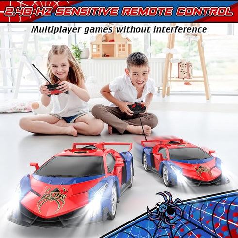 Growsland 2024 Remote Control Car for Kids, 1:18 Electric Vehicle Toy with Lights & Controller, Birthday Gift