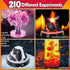 210 Set, UNGLINGA Experiments Science Kit for Kids, Boys Girls Birthday Toys Gifts Idea, Chemistry Volcano, S.T.E.M