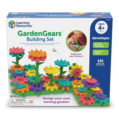 Set Sets, Learning Resources GardenGears Building - Hands-On Educational Construction & Engineering, Preschool STEM