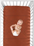Sweet Jojo Designs Tribal Boho Dot Boy or Girl Fitted Crib Sheet Baby or Toddler Bed Nursery - Rust Orange and Black