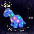 16'' Hopearl LED Plush Dinosaur Light up Stuffed Diplodocus Animal with Long Neck Night Lights Glow in The Dark