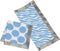 Bacati Ikat Muslin 2 Pc Security Blankets, Grey/Blue