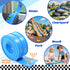 15 1/64th 3+ Flexible Race Track Toys for Kids: Ft Flex Race Car Ramp Track with Suction Cups - Rolls Up Portable DIY