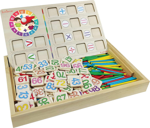 Lexibook Bio Toys Math School, Wooden Activity Box for Counting, Preschool Educational Toy for First Awakening