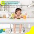Acrylic Baby Footrest Compatible with Inglesina Fast Table Chair, Adjustable Baby Footrest for Hook On High Chairs