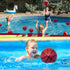 40Pcs 6" Inflatable Mini Basketball Balls Bulk Set, PVC Small Basketball for Over The Door Games and Indoor Outdoor Play