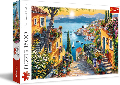 Trefl Seaside View 1500 Piece Jigsaw Puzzle Red 33"x 23" Print, DIY