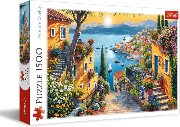 Trefl Seaside View 1500 Piece Jigsaw Puzzle Red 33"x 23" Print, DIY