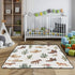 Selerdon 50" 50" Baby Play Mat Western Cowboy Horse Cactus Shoes X Play Gym Crawling Mat Soft Non-Slip Portable Picnic