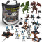 Liberty Imports Medieval Knights and Dragons Figures Playset 42 Plastic Fantasy Soldier