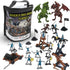 Liberty Imports Medieval Knights and Dragons Figures Playset 42 Plastic Fantasy Soldier