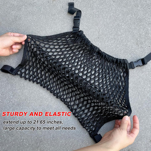 Baby Stroller Organizer Hanging Bags, Extra Large Mesh Storage Bag for Diaper Toy Snack