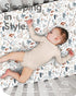 Pack Pack 2 Pack and Play Sheets Fitted, Ultra Soft Mini Crib Sheets Boy, Neutral N Play Mattress Sheets Hypoallergenic