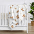 30x36in Sweet Jojo Designs Soft Baby Blanket (Boho Highland Cow) for Girls or Boys, Infant, Newborns, Toddler