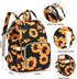 Xunteny Backpack Sunflower Baby Diaper Bag for Girls Boys, Waterproof Large Maternity Nappy Bags for Mom (Black)