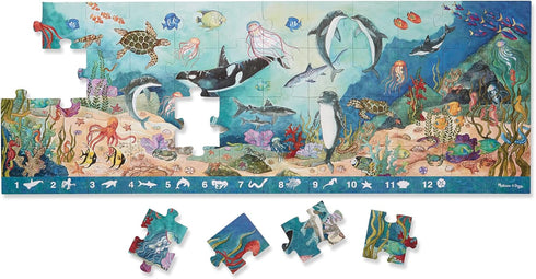 Melissa & Doug Search and Find Beneath the Waves Floor Puzzle, 48 pcs, over 4 feet long