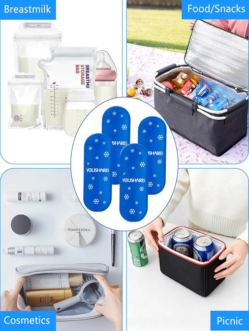 Pack,Reusable Packs Packs 4 Packs Breastmilk Ice Ice for Breastmilk Storage,Bottle Ice for Breast Milk,Baby