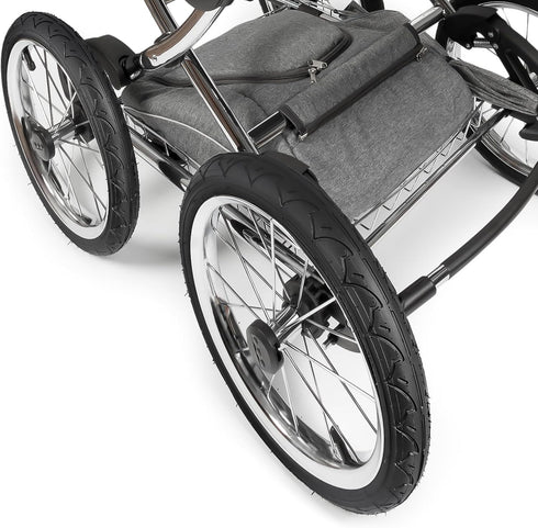 161.75 16x1.75/47-305 3-Wheeler Pro/Flex/SU/Ironman(1Set) Rear Tire and Inner Tube, Folding Stroller Back Wheel Tire