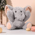 TCBunny Baby Elephant Bedtime Stuffed Animal Plush Toy 11", Kids, Aichie (Grey).
