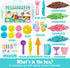 3 4 5 6 Carolart Sensory Bin,Ice Cream and Cakes Sensory Kit,Kids Play Sand Kit,Sandbox with Sensory Sand Girls