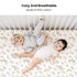 2 100% (28"x 52"), Konssy Muslin Crib Sheets PCS, Cotton Baby Crib Sheets for Standard Crib Mattress Soft