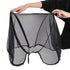 2 in 1 Net Baby Stroller Sun Shades with Zipper Window, Universal Mesh Travel Cover for Outdoor Walking, Beach