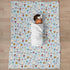 Selgkds 60x80inch Cute Geese Boho Flowers Baby Blankets for Girls Boys Infants Toddler Crib Stroller Blue Spring Ducks