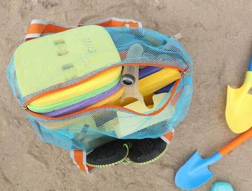 Swimming LEAFOREST Large Beach Bag with Zipper - Lightweight Mesh Bag for Pool Sand Toys