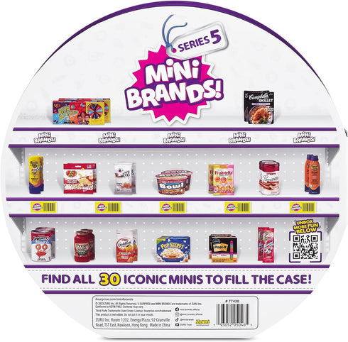 Mini Brands Series 5 Collector's Case by ZURU with 5 Exclusive Minis, Mystery Collectibles Toys for 30 Minis