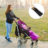 SWETRACE 2pcs Stroller Hooks Aluminum Alloy with Pu Strap, Anti-Slip Pram Clips for Diaper Bags and Grocery, Universal